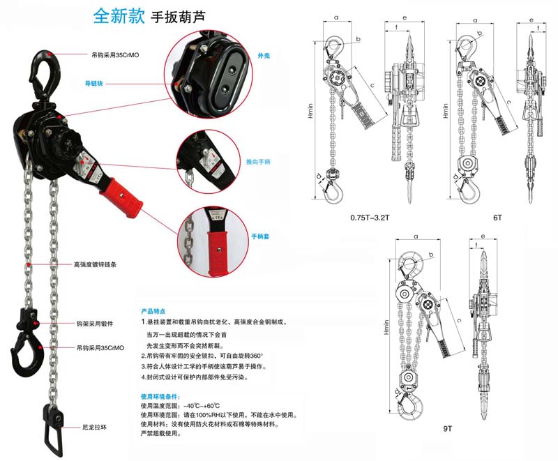 HSH-L型手扳葫蘆結構圖